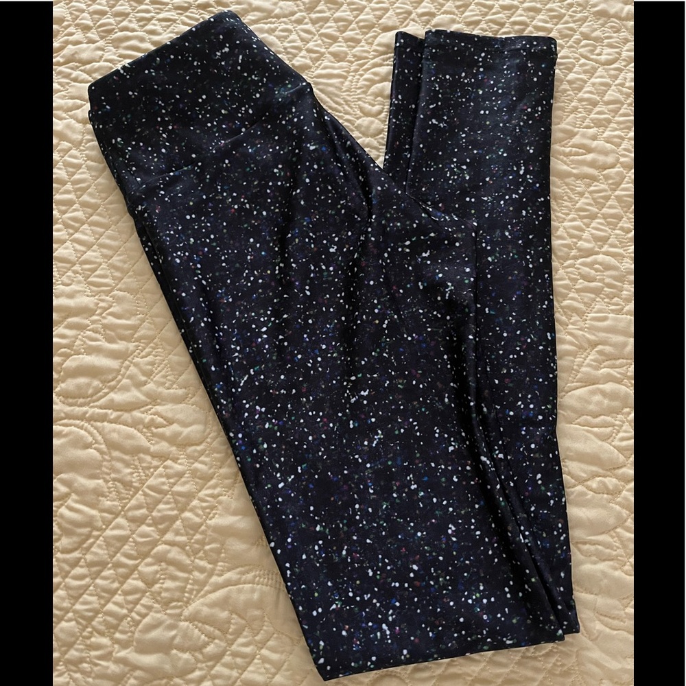 Goldsheep Black Cosmic Leggings Size Small Handmade Activewear